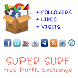 Super Surf - scambio Visite, Mi Piace e Followers